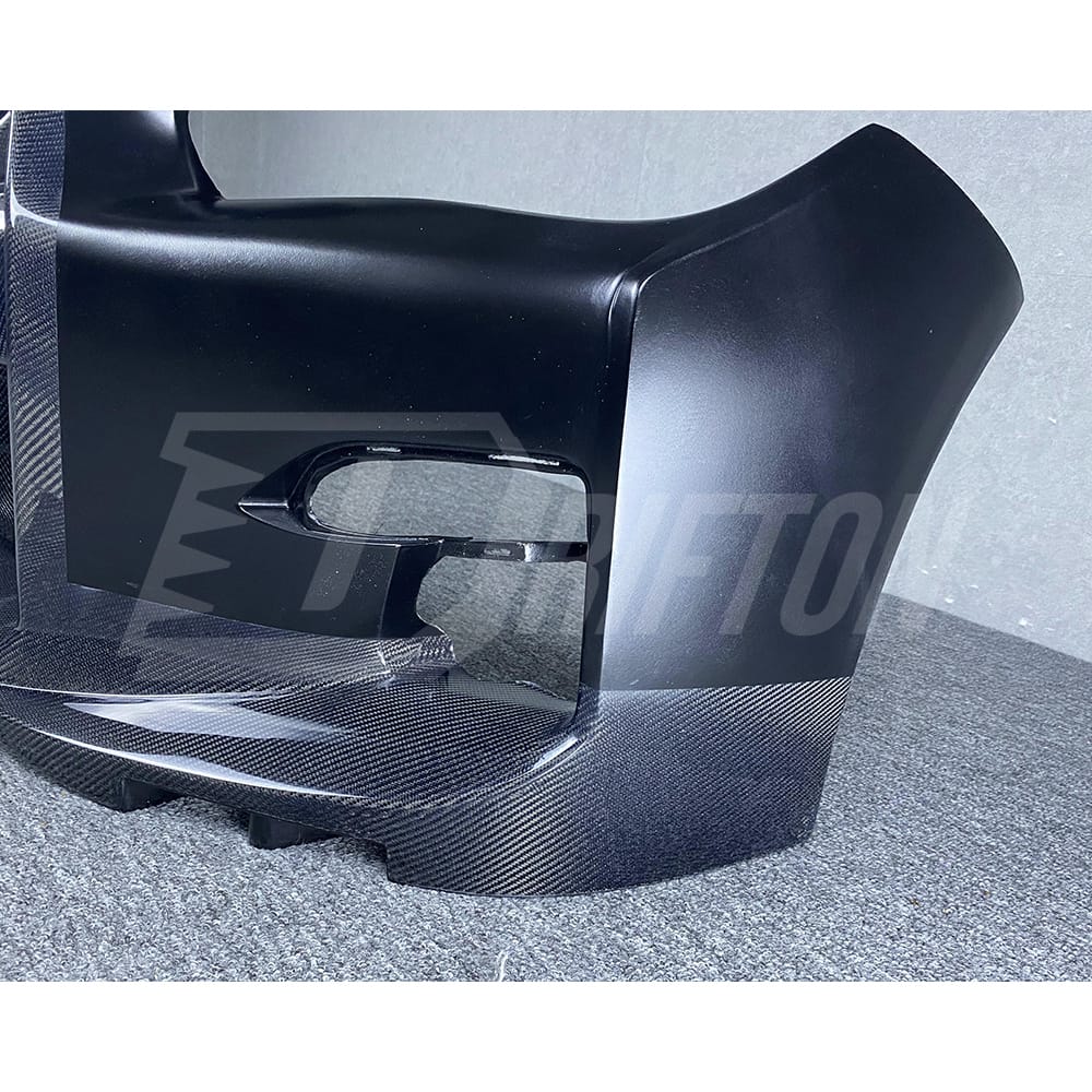LB Style Partial Carbon Fiber Front Bumper For INFINITI Q50 2013-2017