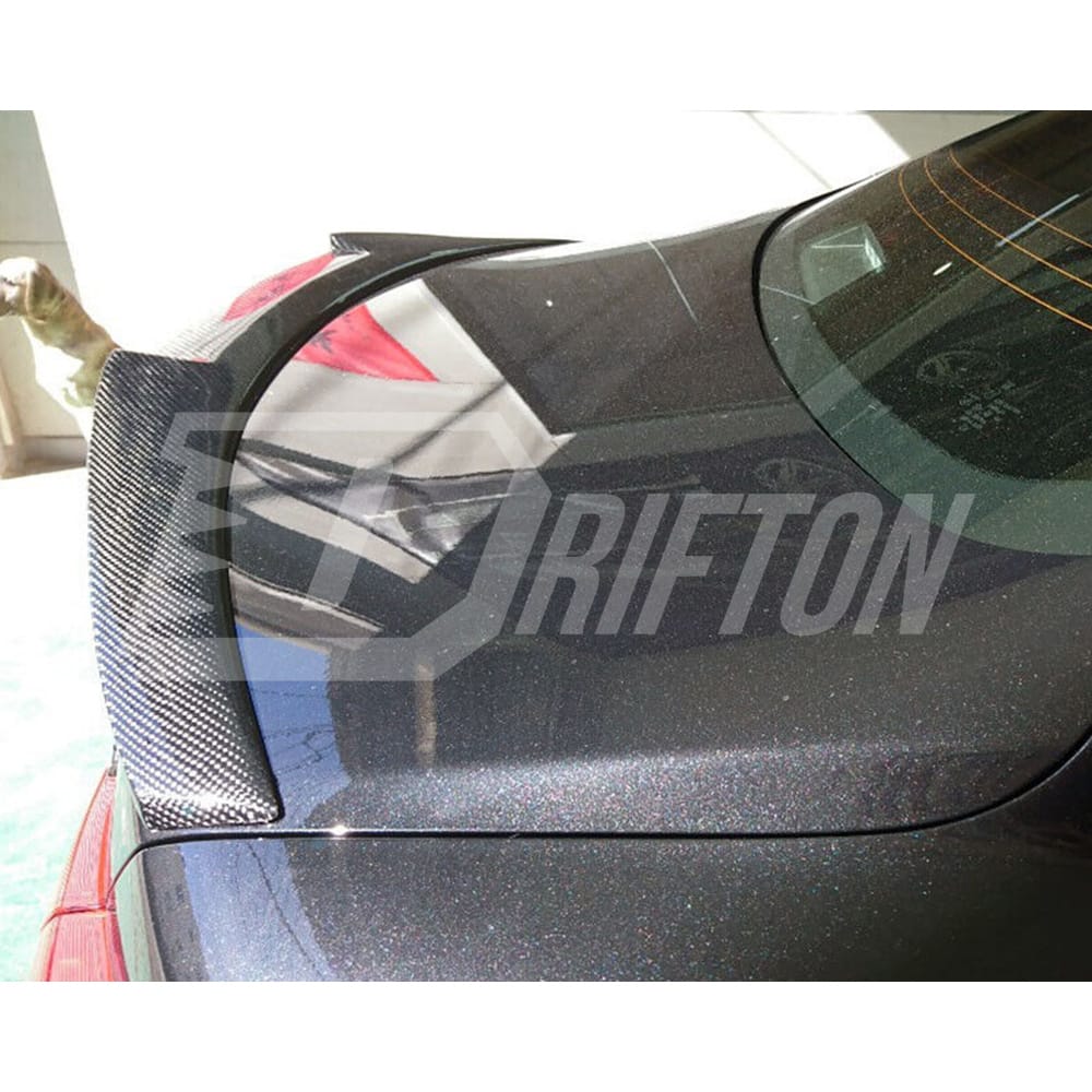 M4 Style Carbon Fiber Rear Spoiler Trunk Wing For INFINITI Q50 2013-2024