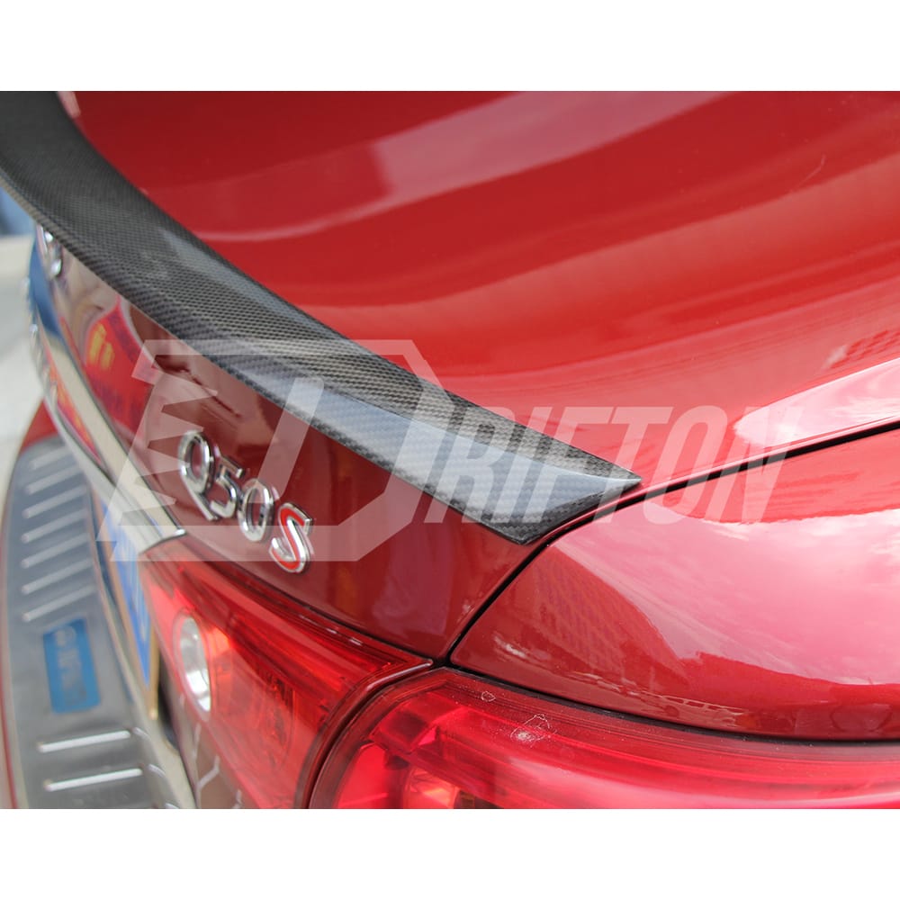 US Style Carbon Fiber Rear Spoiler Trunk Wing For INFINITI Q50 2013-2024