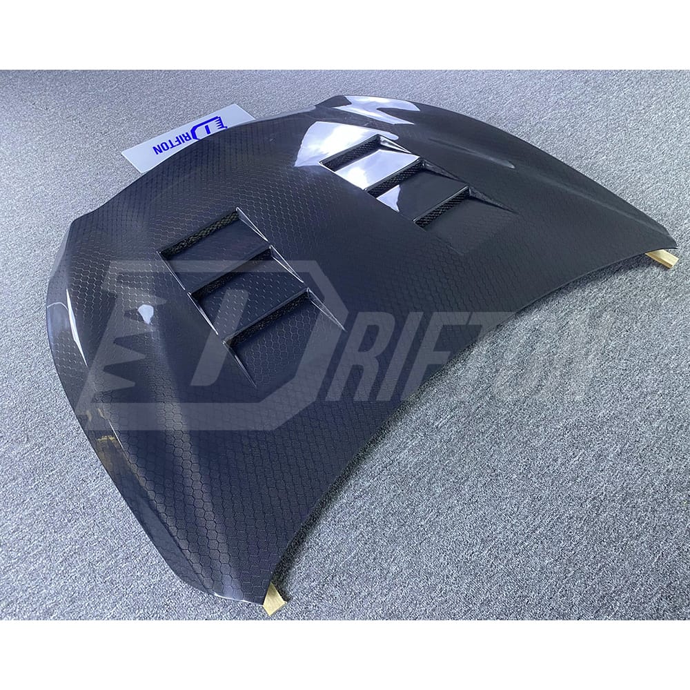 Vents Style Honeycomb Carbon Fiber Engine Hood For Infiniti Q50 2013-2024