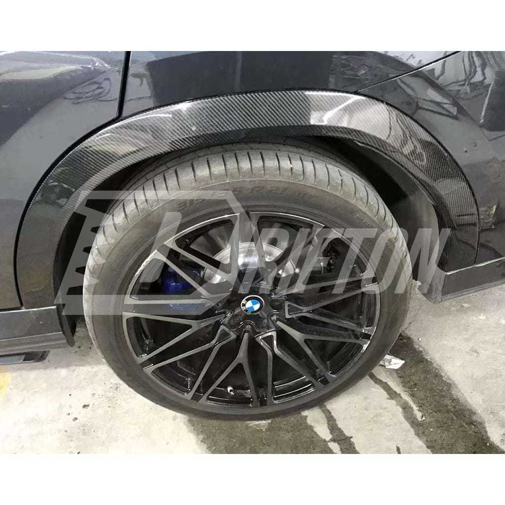 Carbon Fiber Wide Fender Wheel Flare Trim For BMW X6 G06 2019-2023