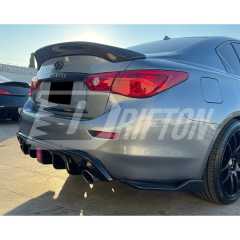 ASPEC Style Carbon Fiber Trunk Spoiler Rear Spoiler For Infiniti Q50 Q50S 2013-2024