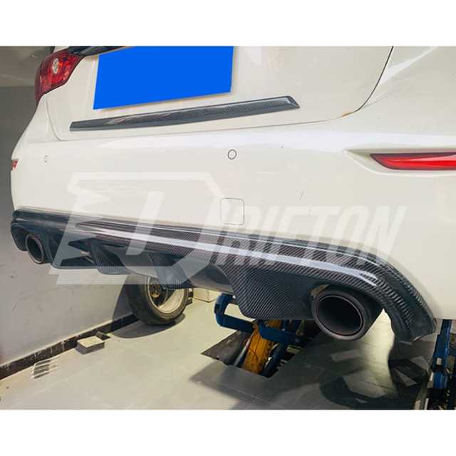 Access Evolution Style Rear Carbon Fiber Diffuser For INFINITI Q50 2013-2017