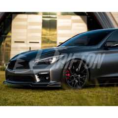 A Style Carbon Fiber Front Lip For INFINITI Q50 2018-2024