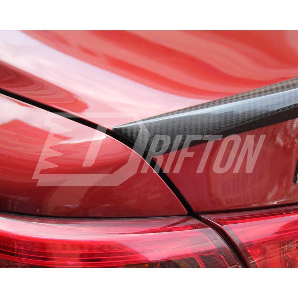 US Style Carbon Fiber Rear Spoiler Trunk Wing For INFINITI Q50 2013-2024