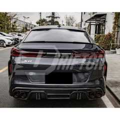 M Style Carbon Fiber Rear Spoiler Trunk Wing For BMW X6 G06 2019-2023