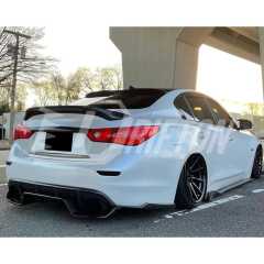 ASPEC Style Carbon Fiber Trunk Spoiler Rear Spoiler For Infiniti Q50 Q50S 2013-2024