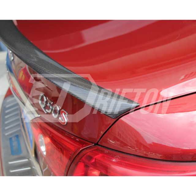 US Style Carbon Fiber Rear Spoiler Trunk Wing For INFINITI Q50 2013-2024