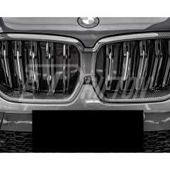 Double Slat Style Carbon Fiber Front Grill For BMW X6 G06 2019-2023