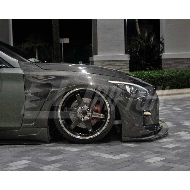 LB Style Full Carbon Fiber Front Bumper For INFINITI Q50 2013-2024