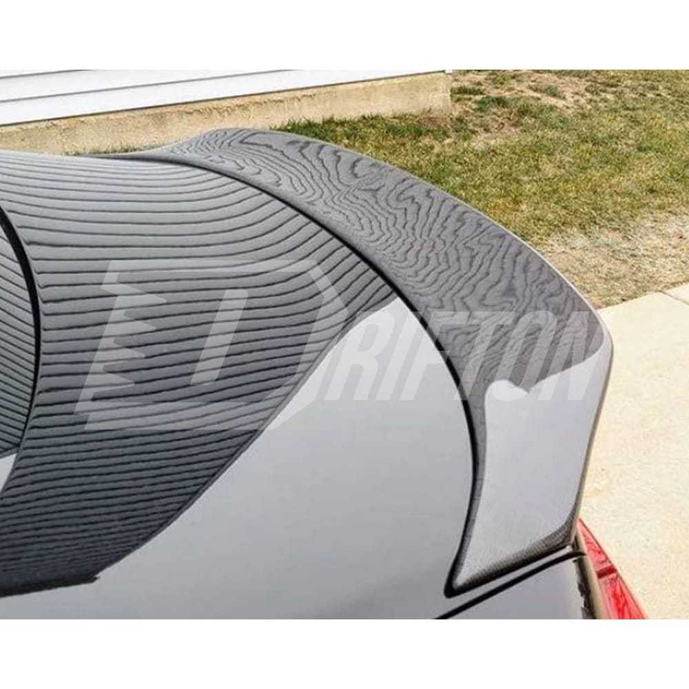 CT1 Style Carbon Fiber Trunk Spoiler Rear Wing For Infiniti Q50 Q50S 2013-2024