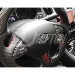 Drifton V1 Style Custom Made Carbon Fiber Steering Wheel For Infiniti Q50 Q50S 2013-2017