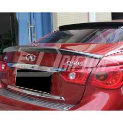 US Style Carbon Fiber Rear Spoiler Trunk Wing For INFINITI Q50 2013-2024