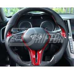 Drifton V3 Style Custom Made Carbon Fiber Steering Wheel For Infiniti Q50 Q50S 2018-2024