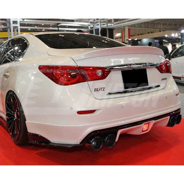 Blitz R Concept Style Carbon Fiber Trunk Wing Rear Spoiler For INFINITI Q50 2013-2024