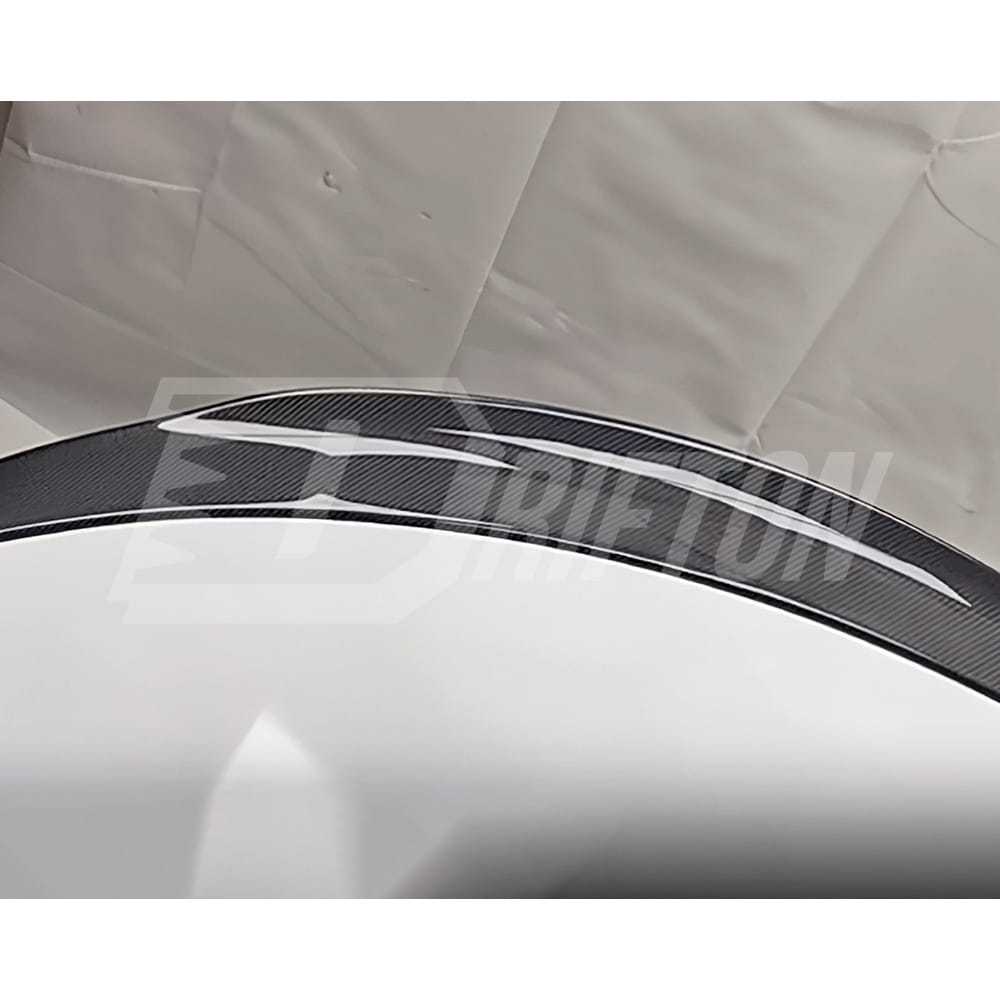Ducktail Style Carbon Fiber Trunk Spoiler Rear Wing For Infiniti Q50 Q50S 2013-2024