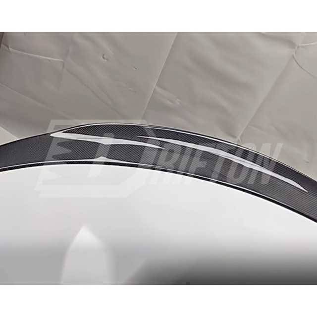 Ducktail Style Carbon Fiber Trunk Spoiler Rear Wing For Infiniti Q50 Q50S 2013-2024