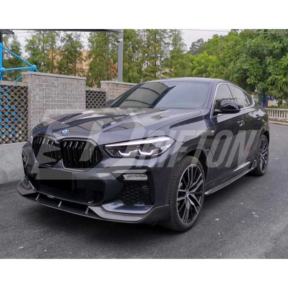 AC Style Carbon Fiber Front Lip For BMW X6 G06 2019-2023