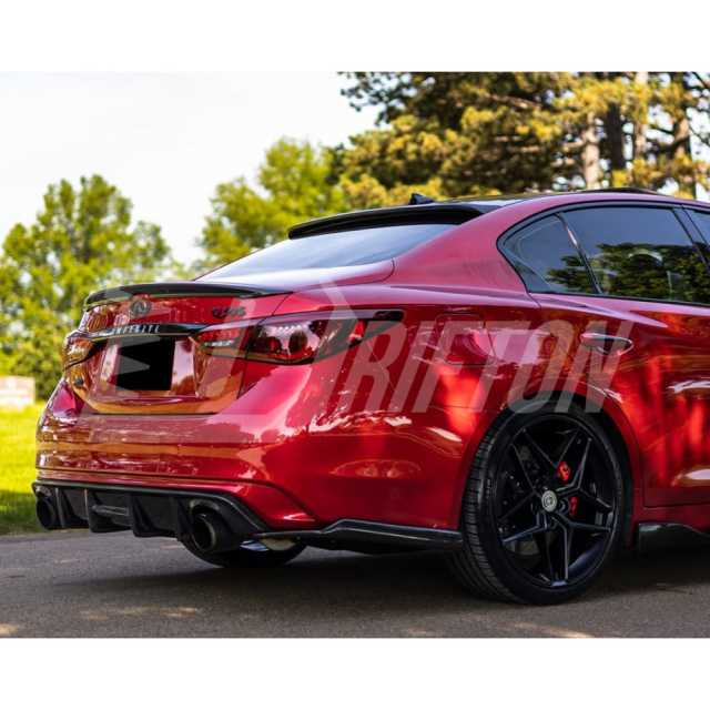 Sport Style Carbon Fiber Rear Diffuser For INFINITI Q50 2013-2024