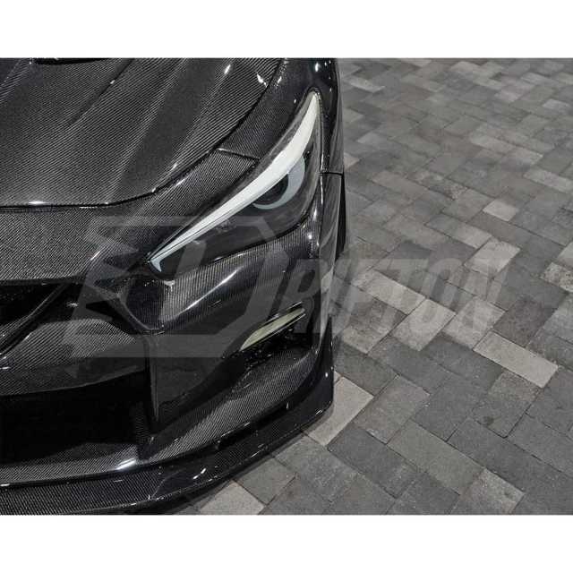 LB Style Full Carbon Fiber Front Bumper For INFINITI Q50 2013-2024