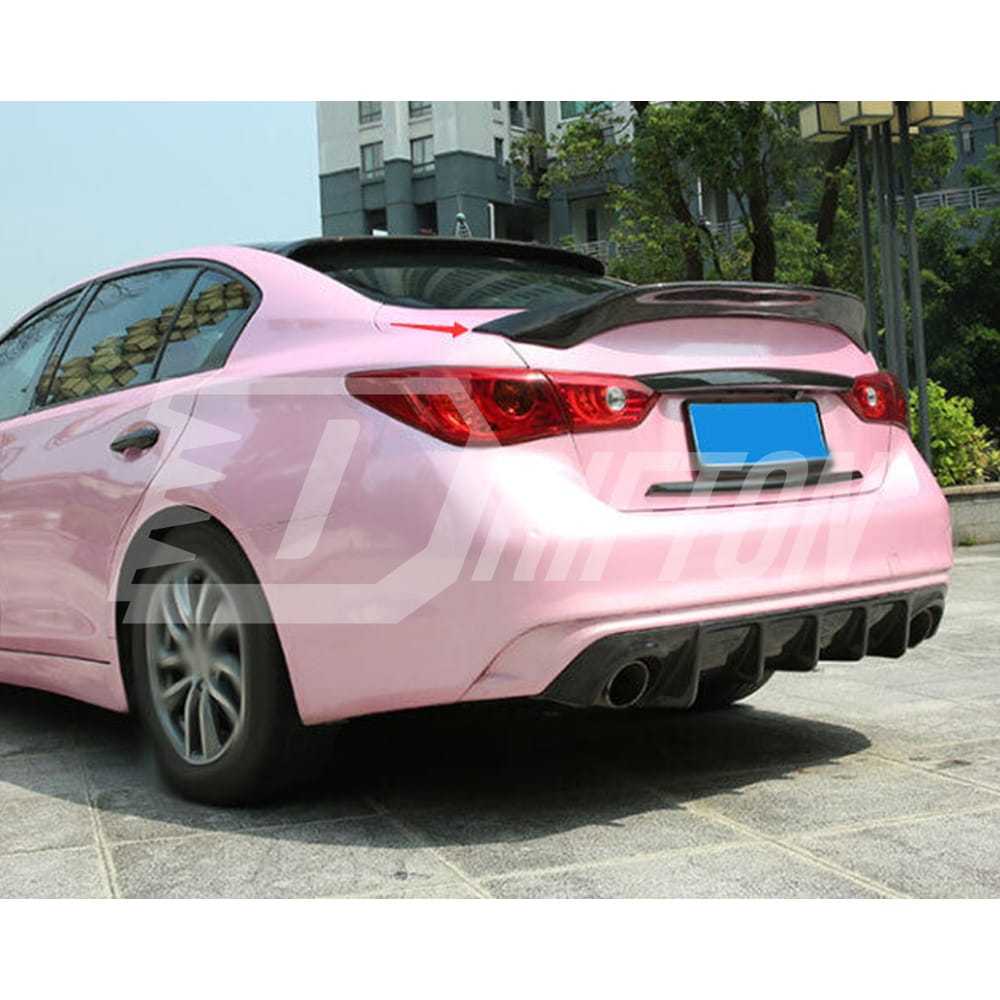 ASPEC Style Carbon Fiber Trunk Spoiler Rear Spoiler For Infiniti Q50 Q50S 2013-2024