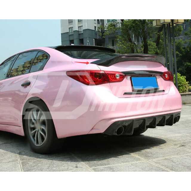 ASPEC Style Carbon Fiber Trunk Spoiler Rear Spoiler For Infiniti Q50 Q50S 2013-2024