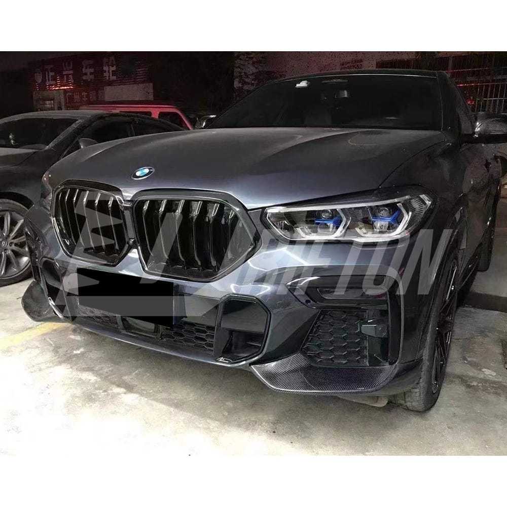 AC Style Carbon Fiber Front Lip For BMW X6 G06 2019-2023