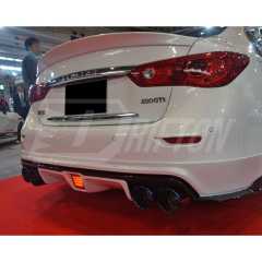 Blitz R Concept Style Carbon Fiber Trunk Wing Rear Spoiler For INFINITI Q50 2013-2024