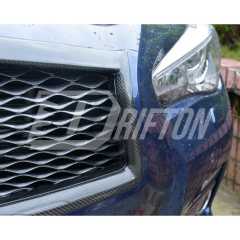 Dry Carbon Fiber Front Grill Cover For INFINITI Q50 2013-2024