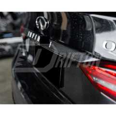 Dry Carbon Fiber Trunk Lid Cover Trim For INFINITI Q50 2018-2024