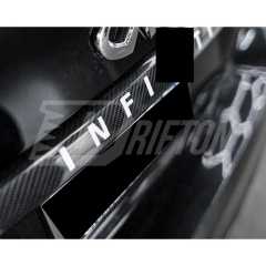 Dry Carbon Fiber Trunk Lid Cover Trim For INFINITI Q50 2018-2024