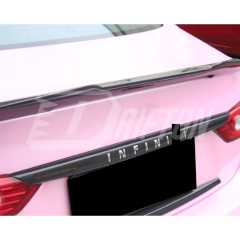Dry Carbon Fiber Trunk Lid Upper Trim For INFINITI Q50 2013-2017