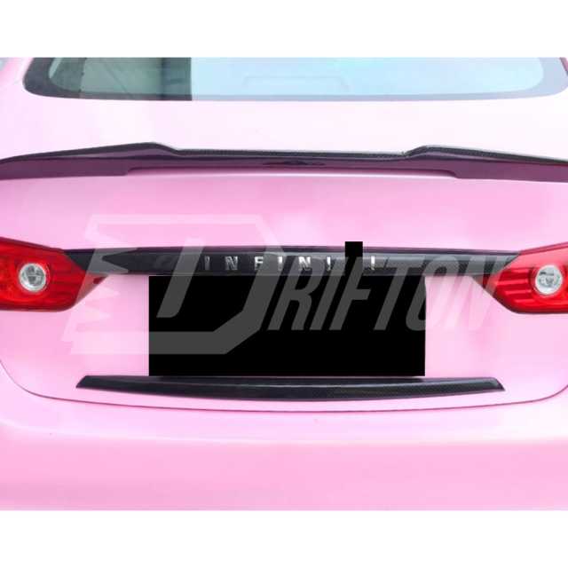 Dry Carbon Fiber Trunk Lid Upper Trim For INFINITI Q50 2013-2017