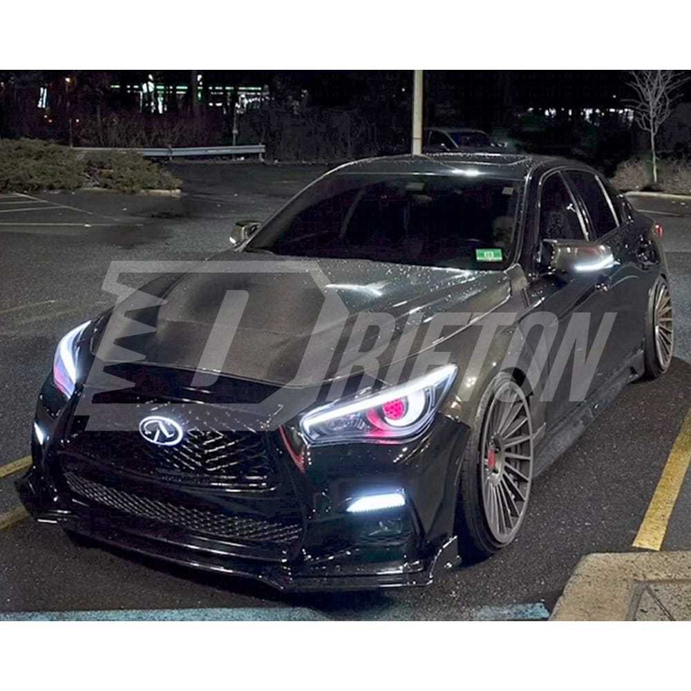 GTS Style Carbon Fiber Hood For INFINITI Q50 2013-2024