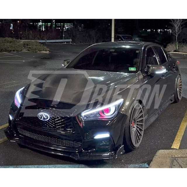 GTS Style Carbon Fiber Hood For INFINITI Q50 2013-2024