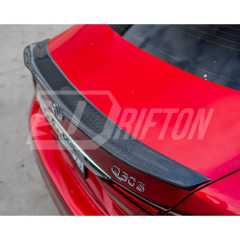 PSM Style Carbon Fiber Rear Spoiler Trunk Wing For INFINITI Q50 2013-2024