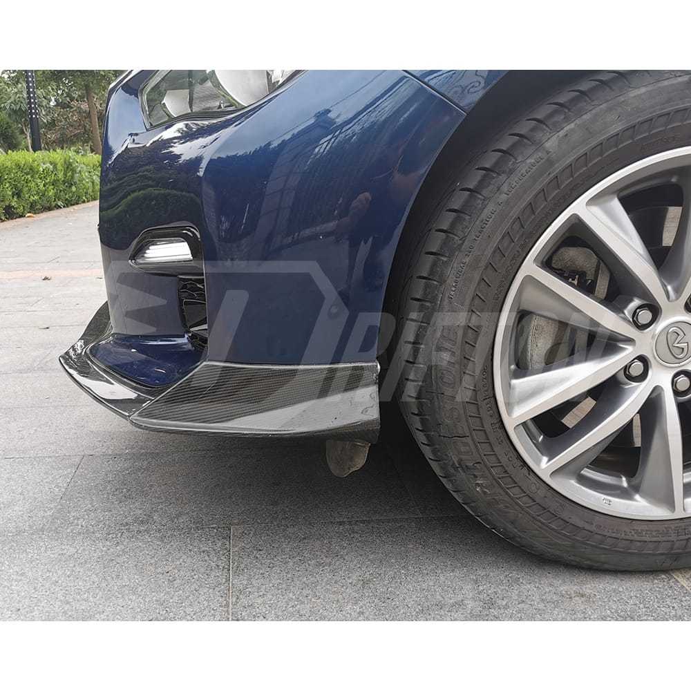 Varis Style Carbon Fiber Front Lip For INFINITI Q50 400R