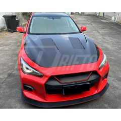 Vents Style Honeycomb Carbon Fiber Engine Hood For Infiniti Q50 2013-2024