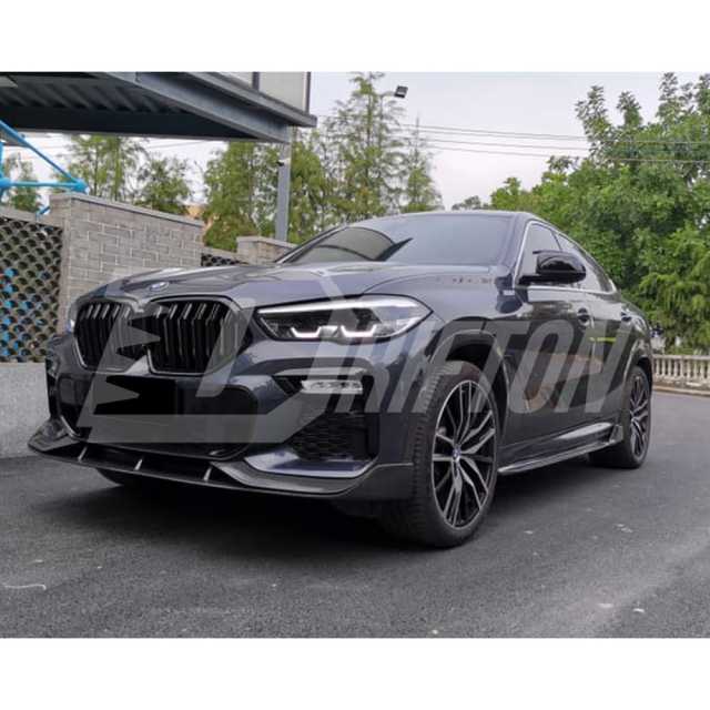 AC Style Carbon Fiber Front Lip For BMW X6 G06 2019-2023