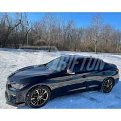 A Style Carbon Fiber Front Lip For INFINITI Q50 2018-2024