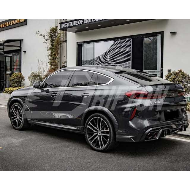 M Style Carbon Fiber Rear Spoiler Trunk Wing For BMW X6 G06 2019-2023