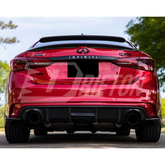 Sport Style Carbon Fiber Rear Diffuser For INFINITI Q50 2013-2024