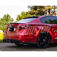 Dry Carbon Fiber Rear Spoiler Trunk Wing For INFINITI Q50 2013-2024