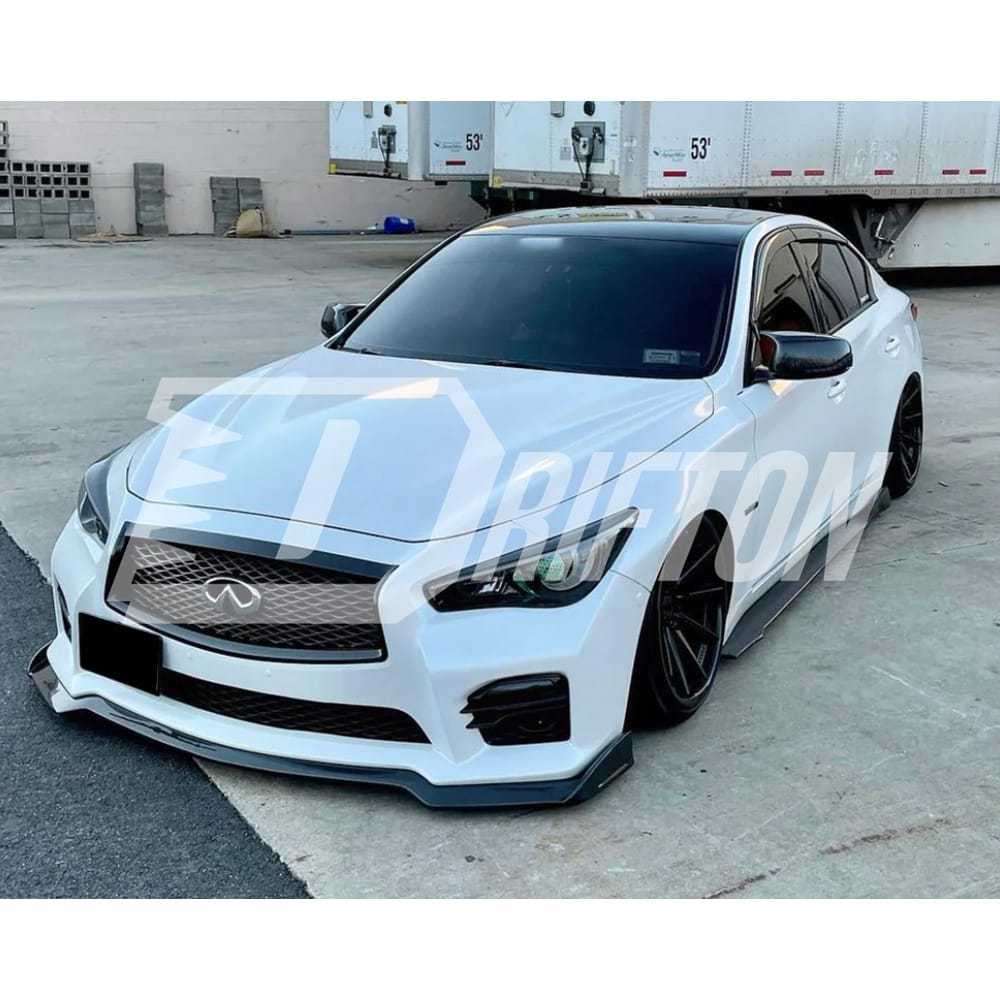 A Style Carbon Fiber Front Lip For INFINITI Q50 2018-2024