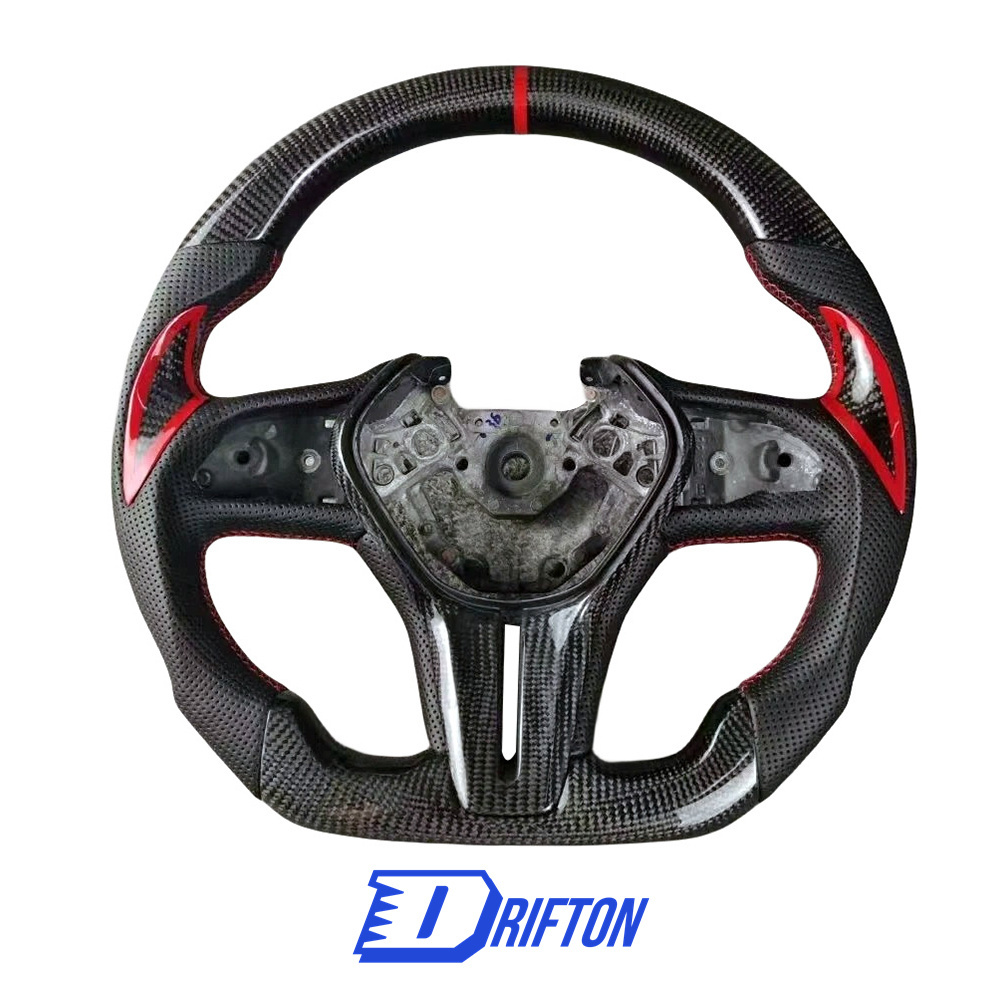 Drifton V3 Style Custom Made Carbon Fiber Steering Wheel For Infiniti Q50 Q50S 2018-2024