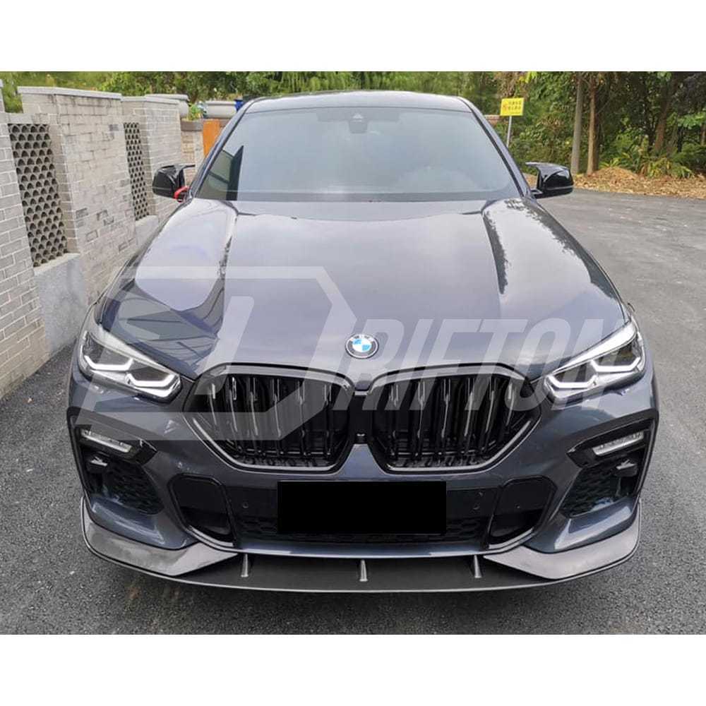 AC Style Carbon Fiber Front Lip For BMW X6 G06 2019-2023