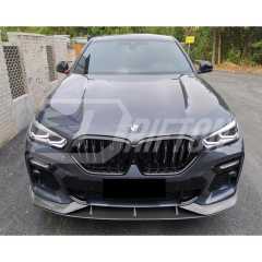 AC Style Carbon Fiber Front Lip For BMW X6 G06 2019-2023