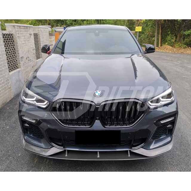 AC Style Carbon Fiber Front Lip For BMW X6 G06 2019-2023