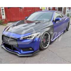 Carbon Fiber Side Skirt For INFINITI Q50 2013-2024