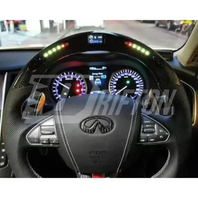 Drifton V1 Style Custom Made Carbon Fiber Steering Wheel For Infiniti Q50 Q50S 2013-2017